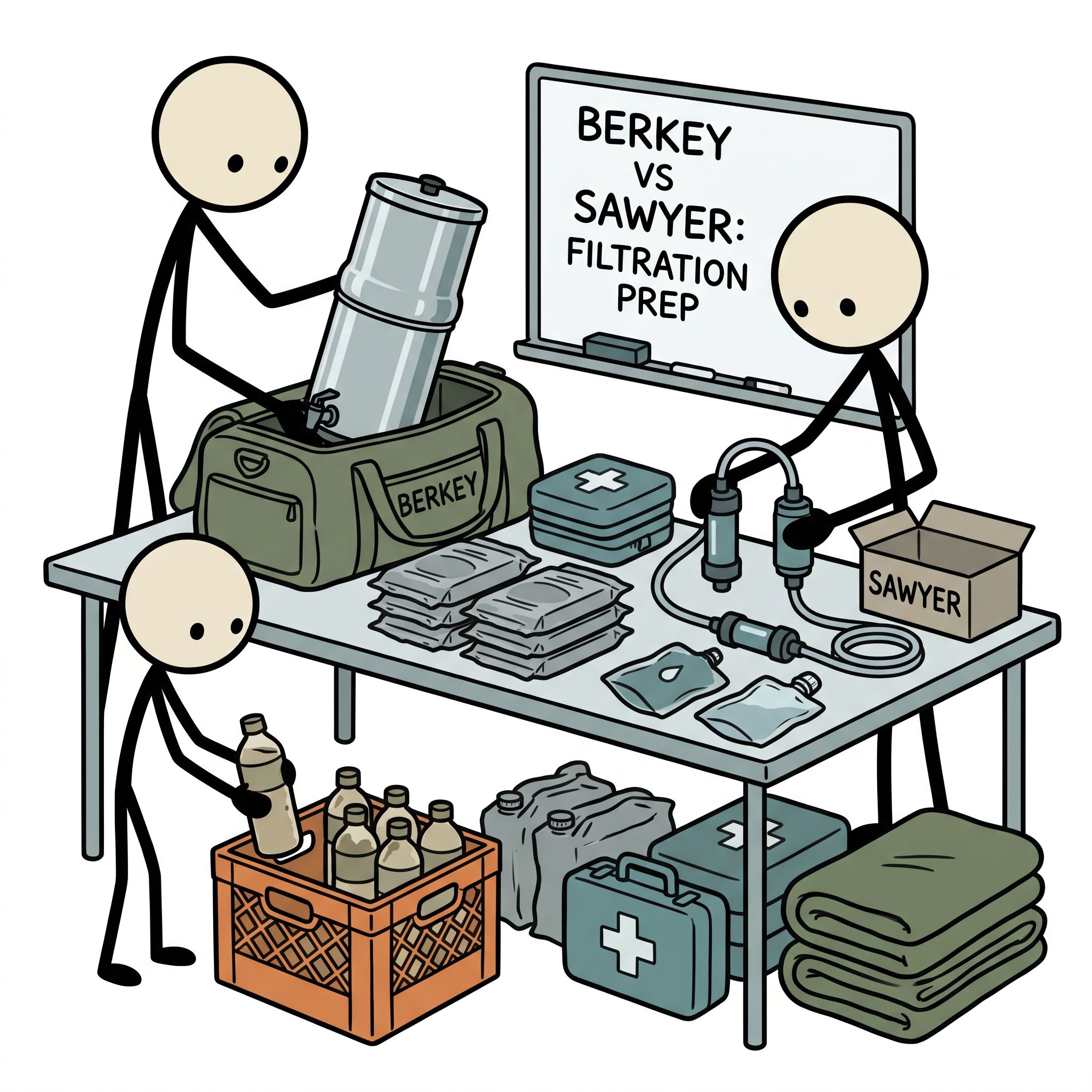 SC-style illustration for berkey vs sawyer