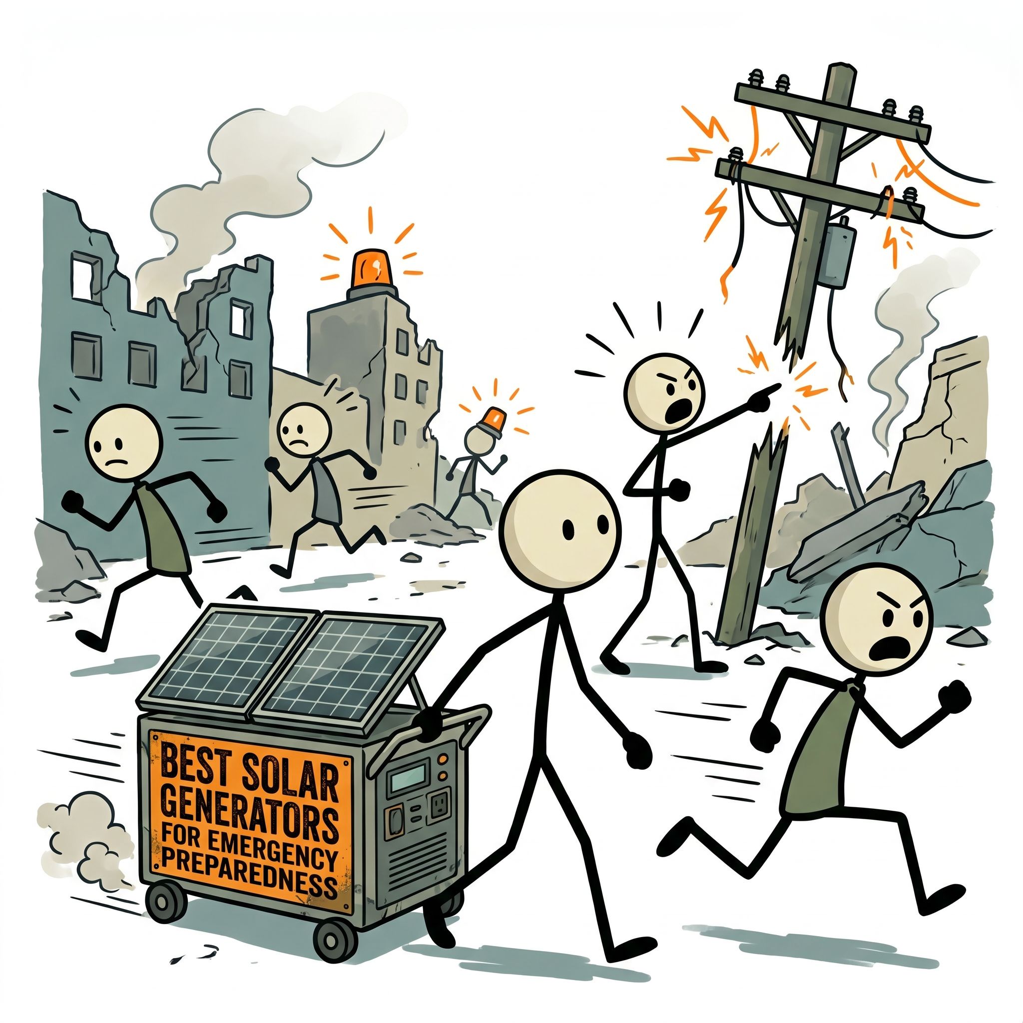 SC-style illustration for Best Solar Generators for Emergency Preparedness