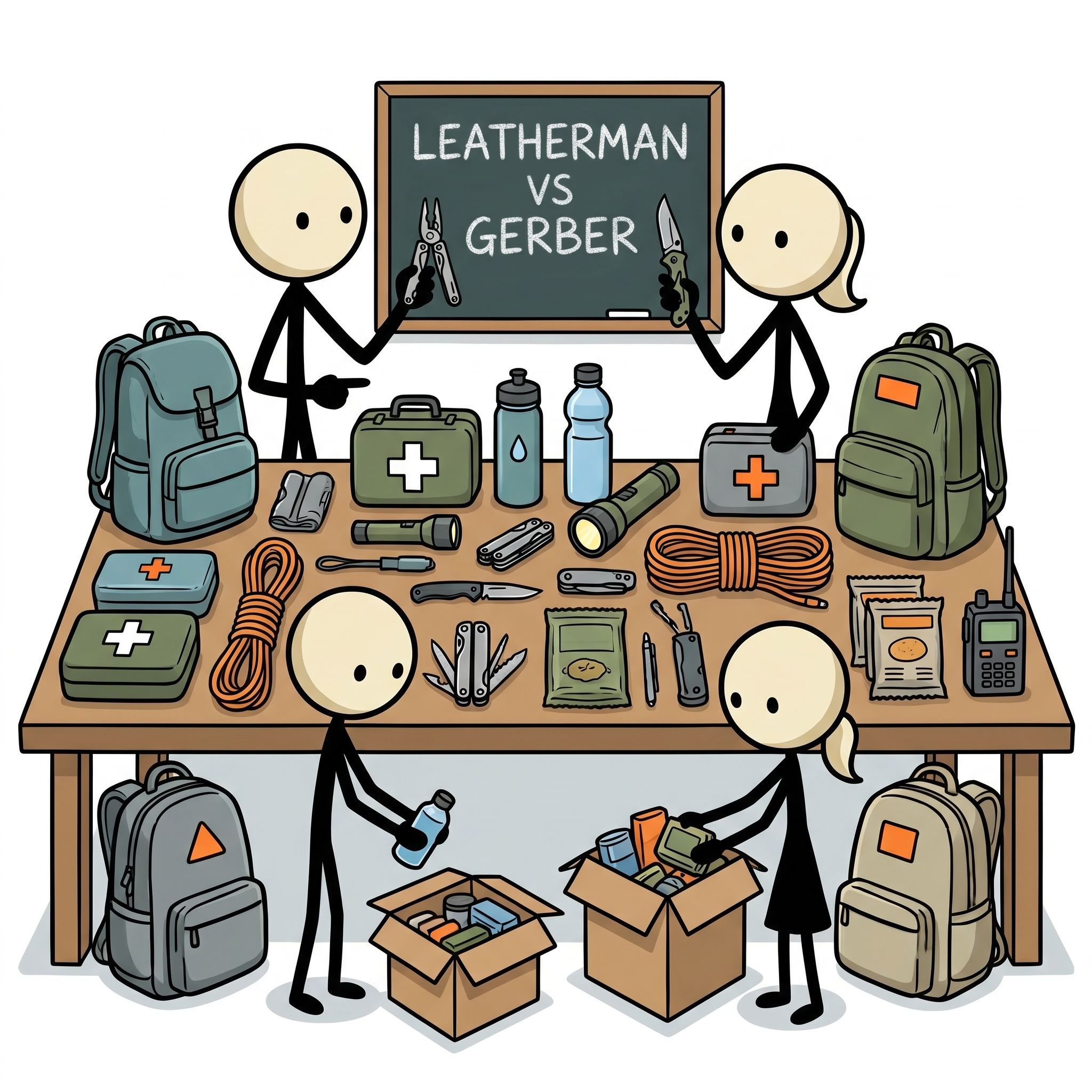 SC-style illustration for leatherman vs gerber