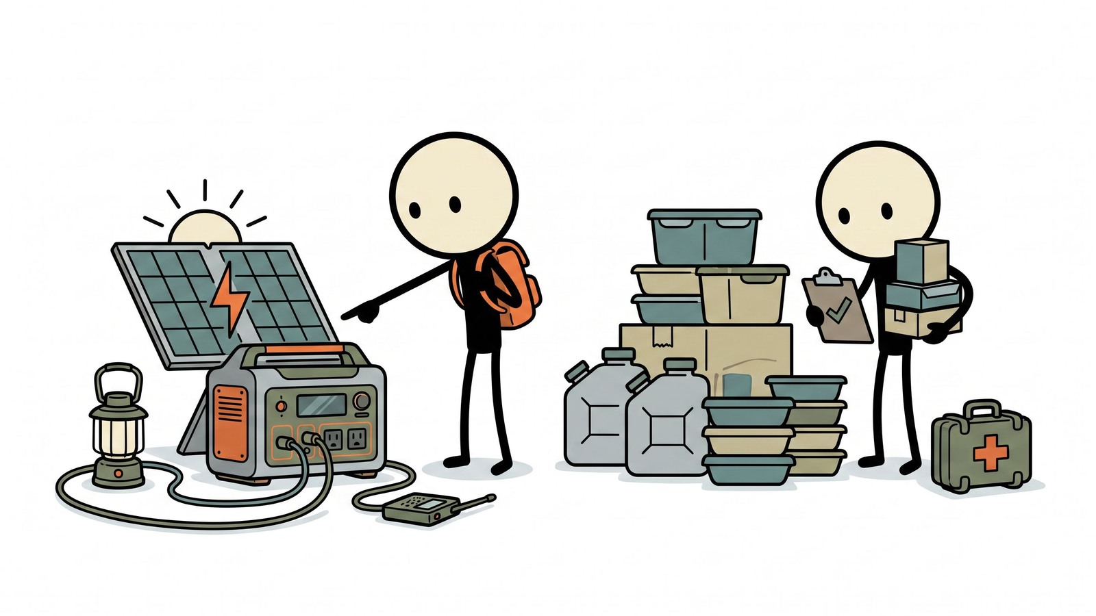 SC-style illustration for 4Patriots solar generator emergency backup review