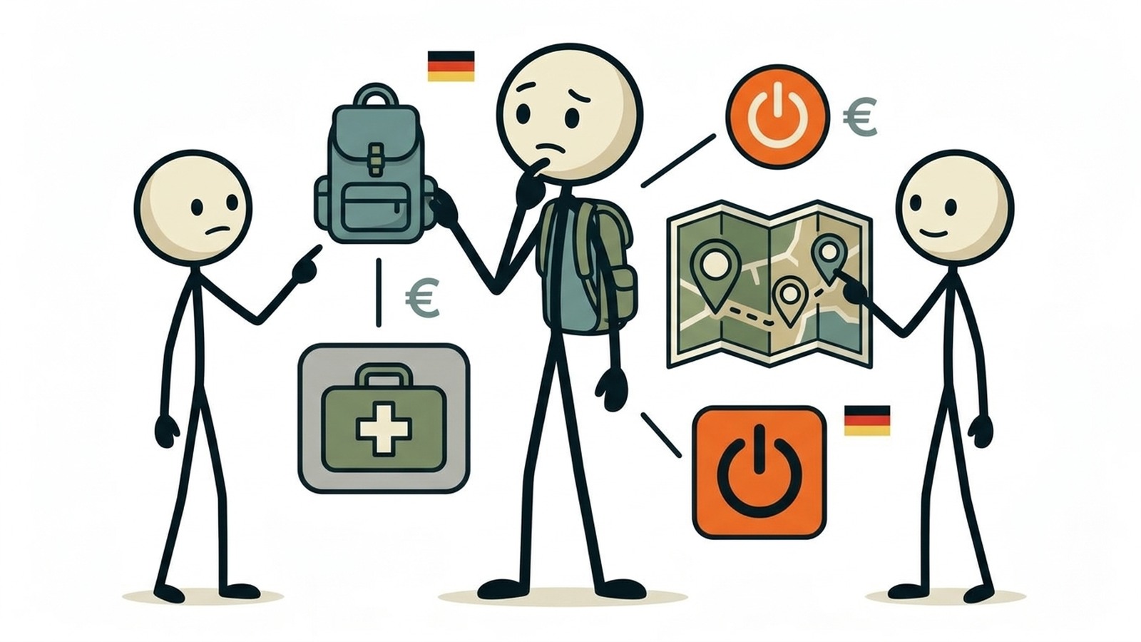 SC-style illustration for Emergency preparedness guide for college students