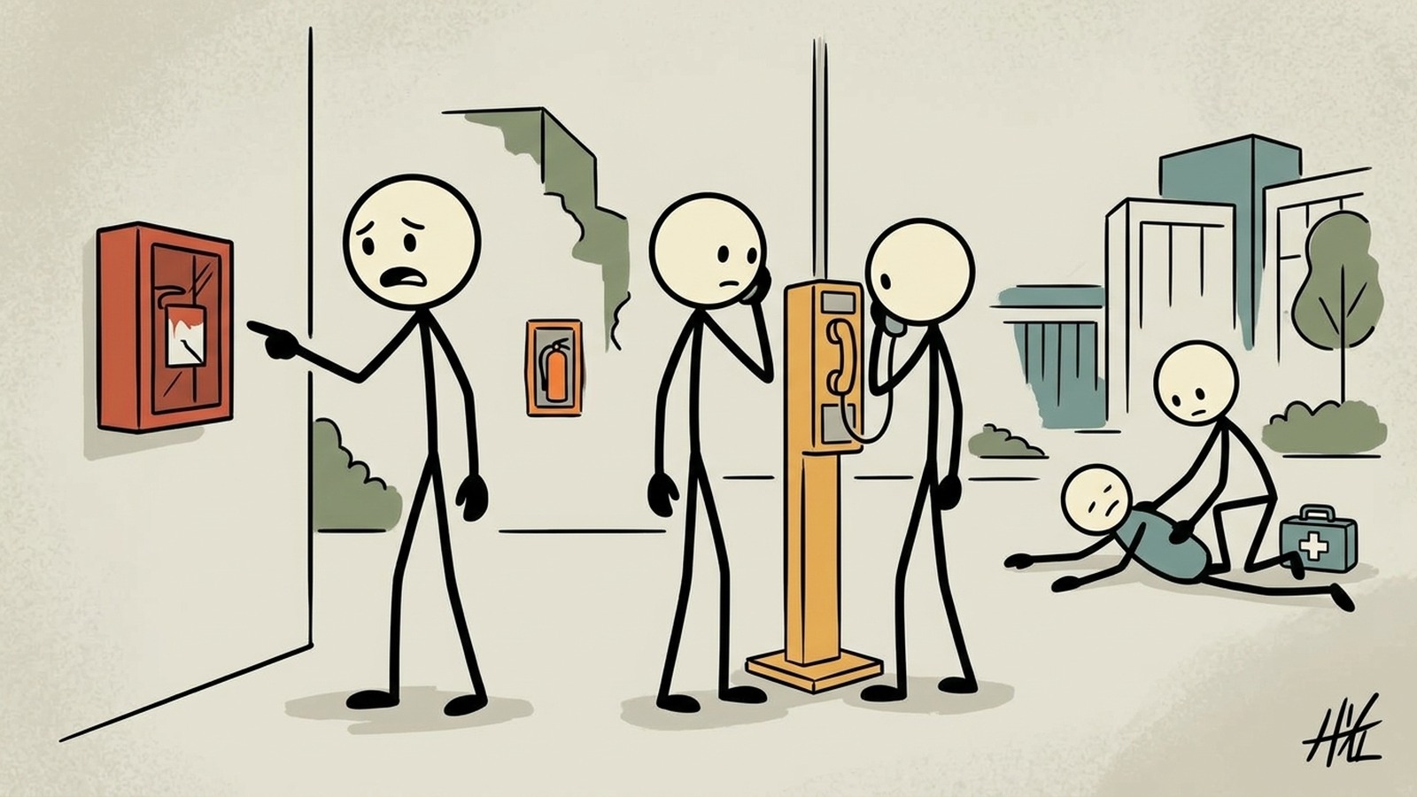 SC-style illustration for Emergency preparedness guide for college students