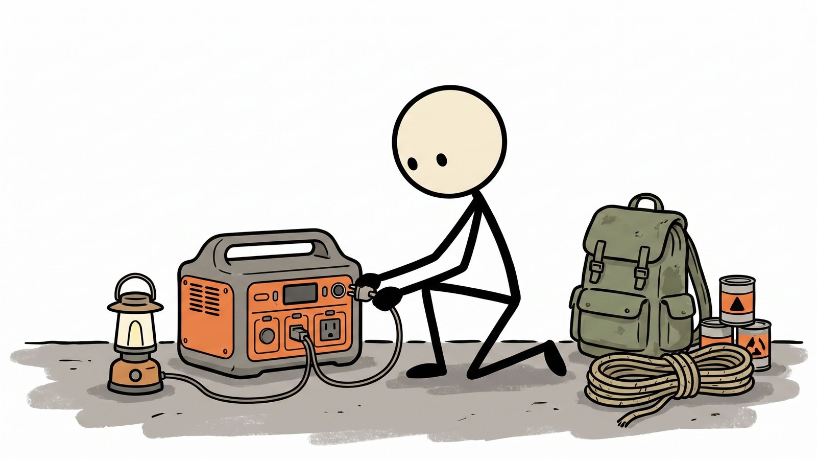 SC-Stil Illustration für Jackery vs. Bluetti
