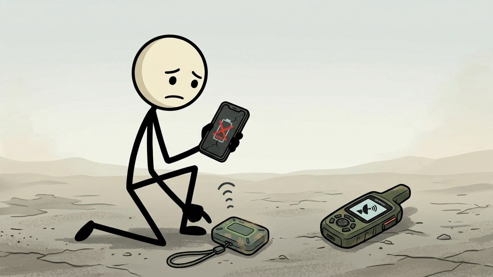 SC-style illustration for zoleo vs garmin inreach