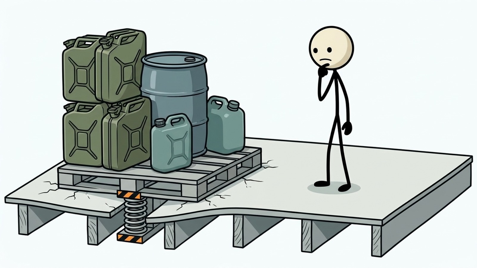 Ilustración estilo SC para Planificar el almacenamiento práctico de agua para hogares pequeños sin garajes, sótanos o barriles grandes.