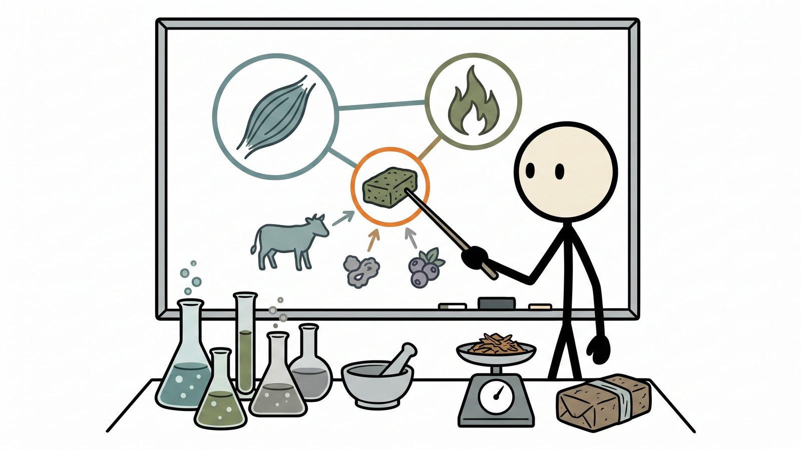 Ilustración estilo SC para una guía completa y paso a paso para hacer pemmican tradicional, centrándose en su densidad nutricional, significado histórico y técnicas de conservación para la supervivencia de emergencia a largo plazo.