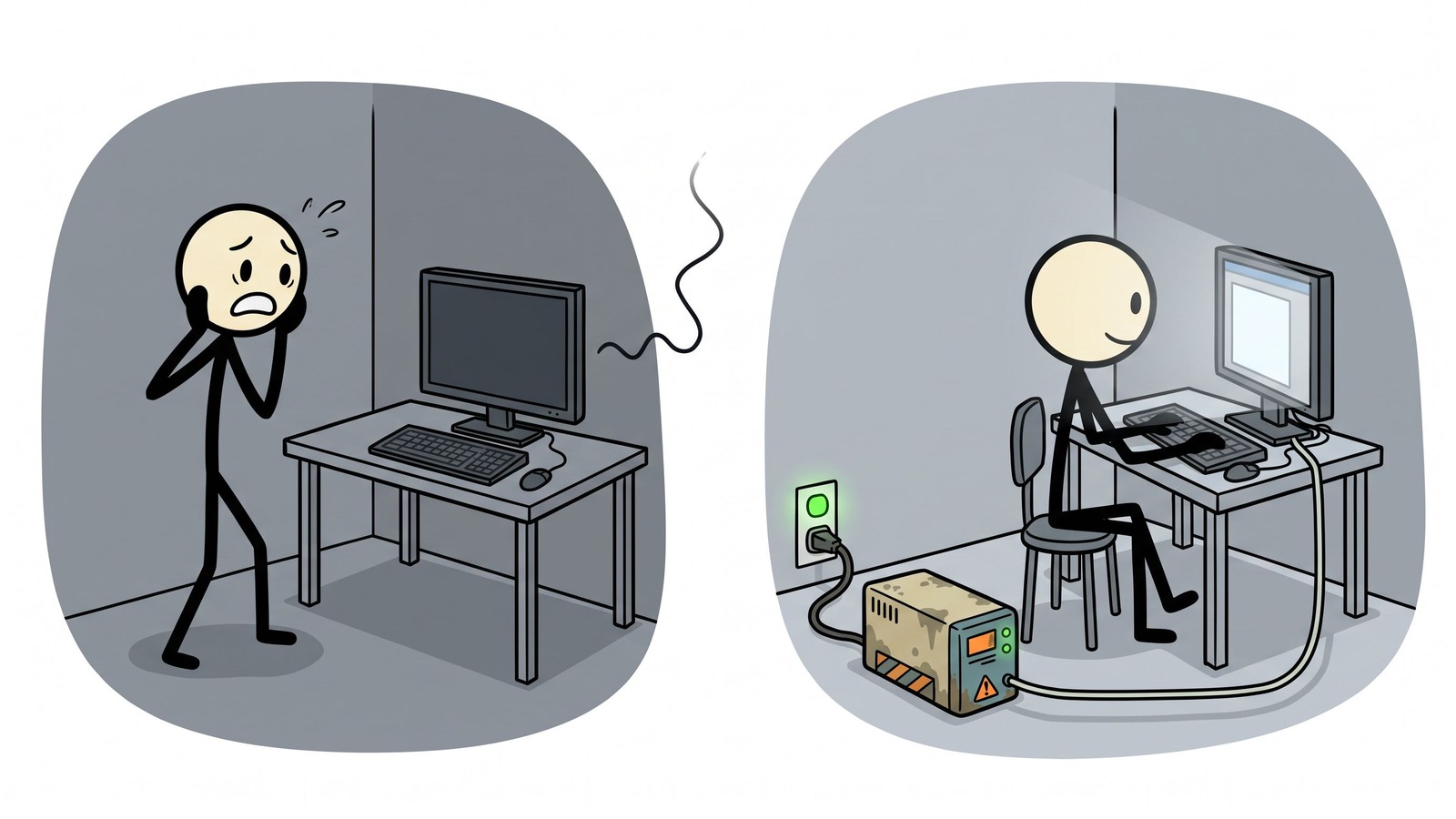 Illustration de style SC pour jackery vs bluetti