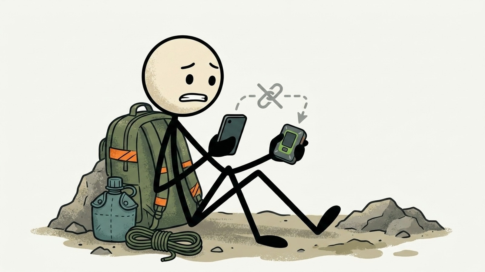 Illustration de style SC pour zoleo vs garmin inreach