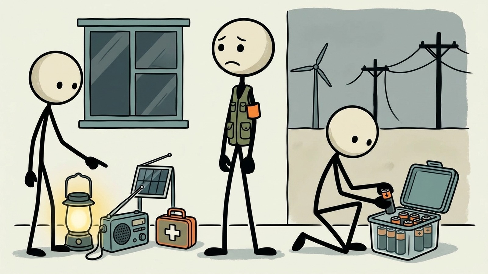 Ilustração estilo SC para Ciberataque à Rede Elétrica: Como se Preparar para Cenários Modernos de Falha da Rede