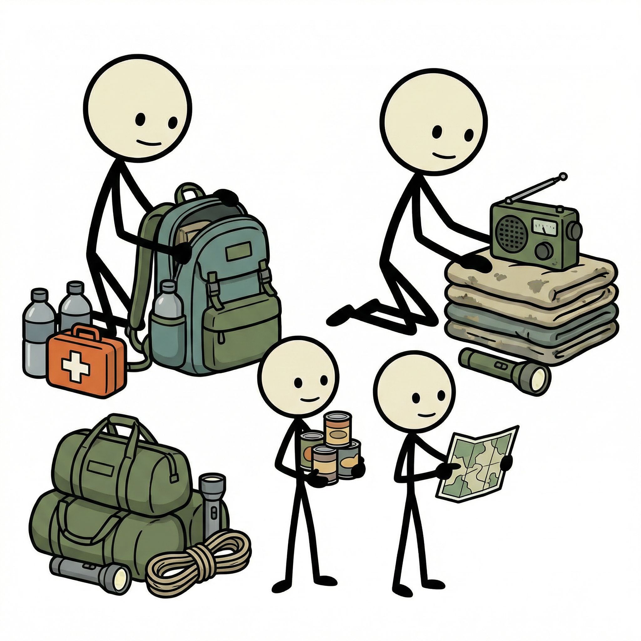 SC-style illustration for This post provides actionable strategies for maintaining psychological resilience, managing personal anxiety, and helping children cope with stress during crisis situations.