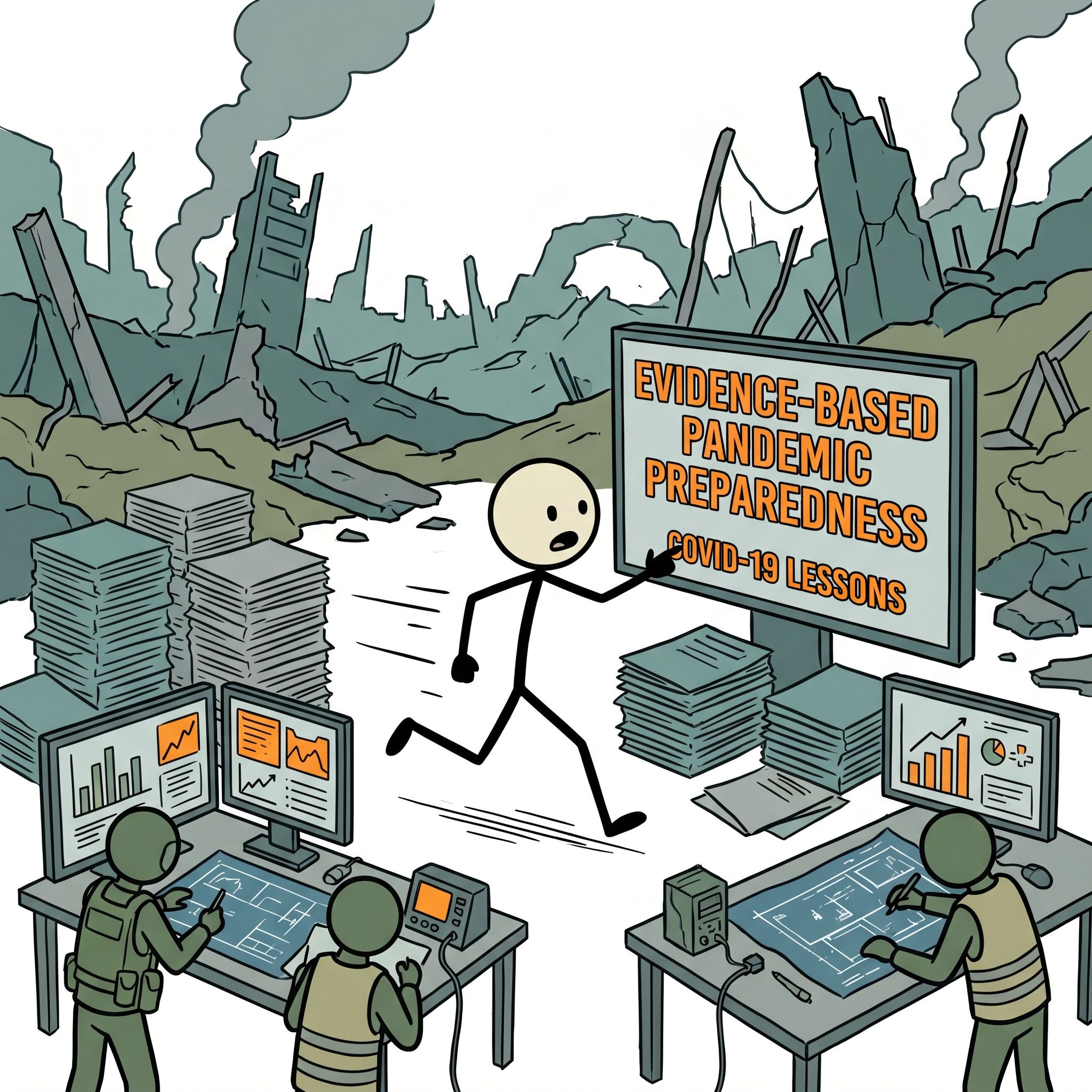 SC-style illustration for Evidence-based pandemic preparedness incorporating COVID-19 lessons