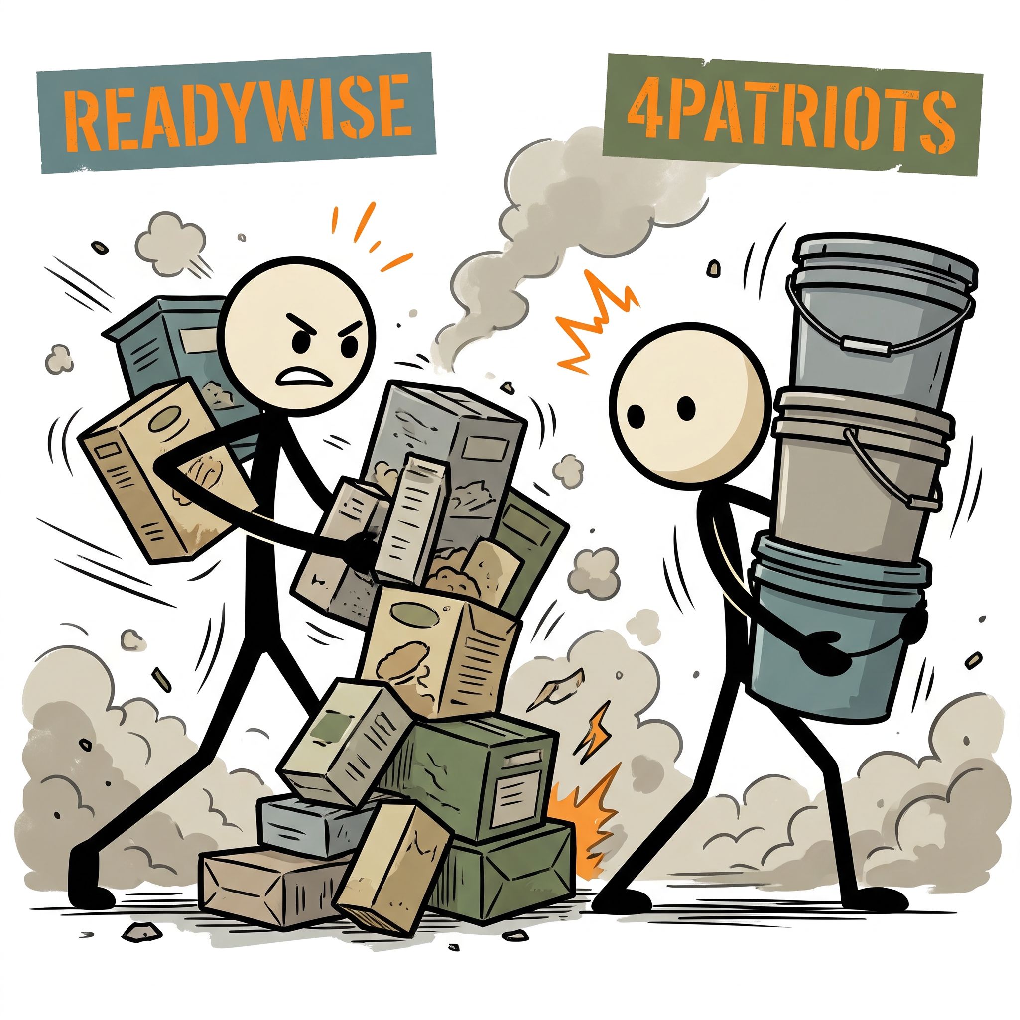 SC-style illustration for readywise vs 4patriots