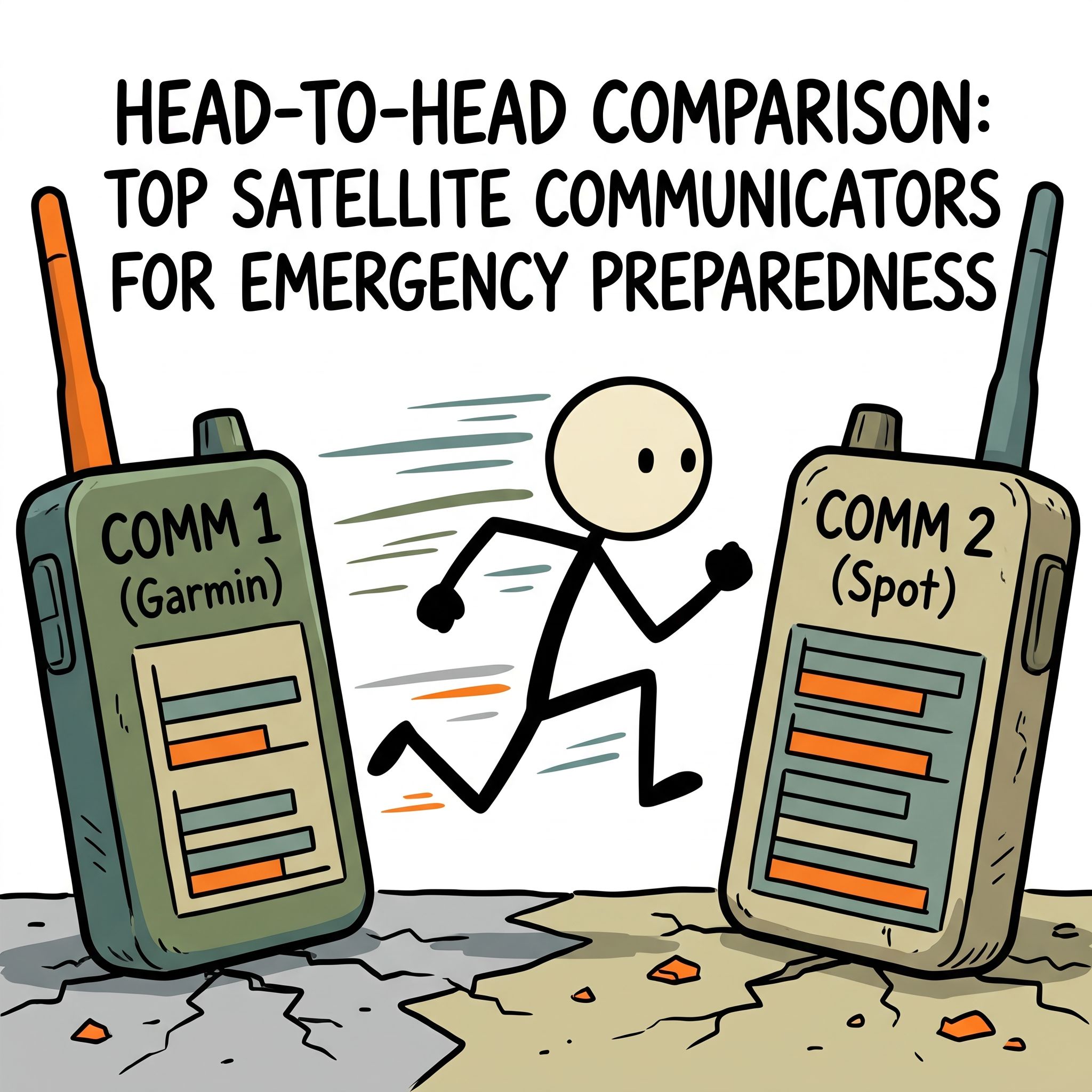 SC-style illustration for Head-to-head comparison of top satellite communicators for emergency preparedness