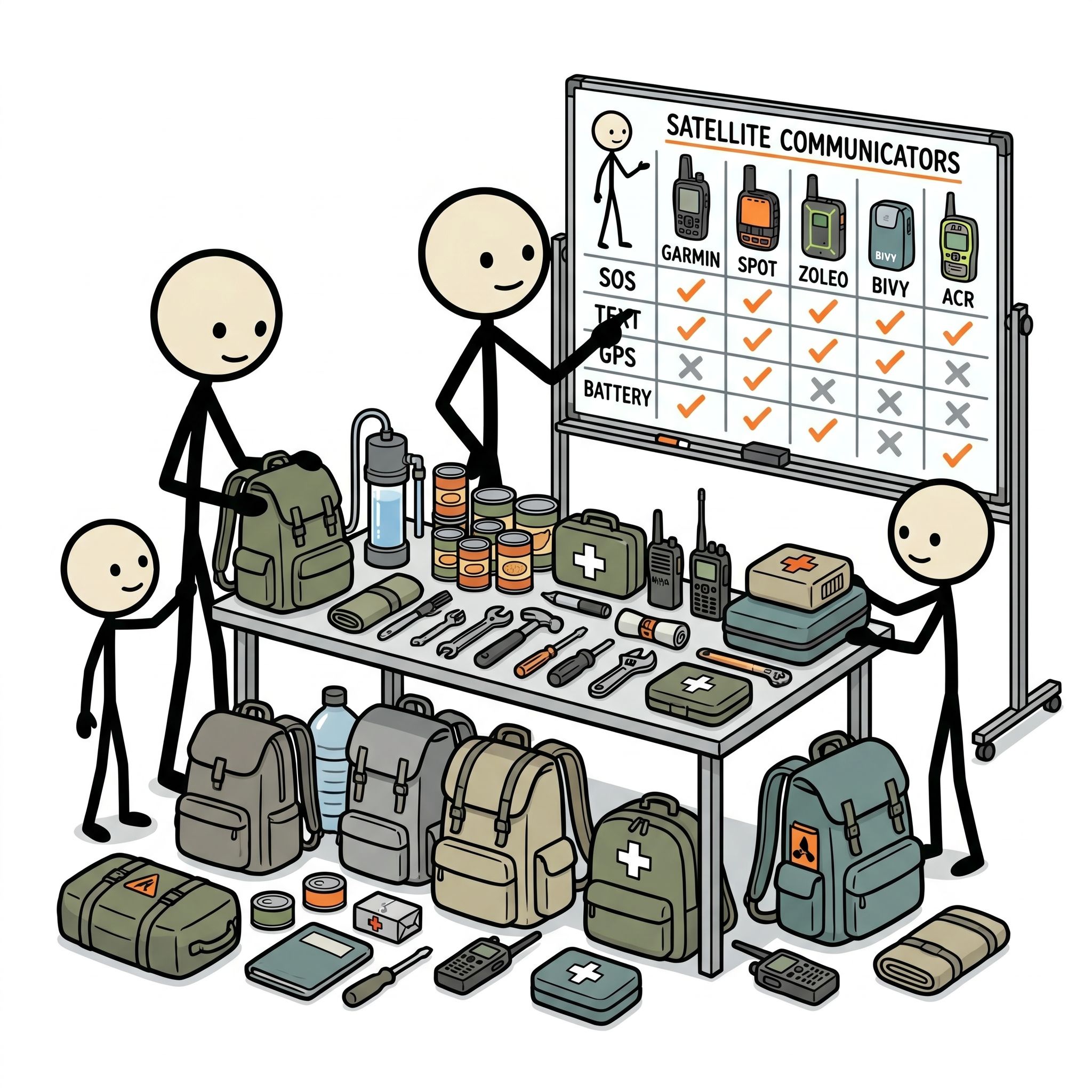 SC-style illustration for Head-to-head comparison of top satellite communicators for emergency preparedness